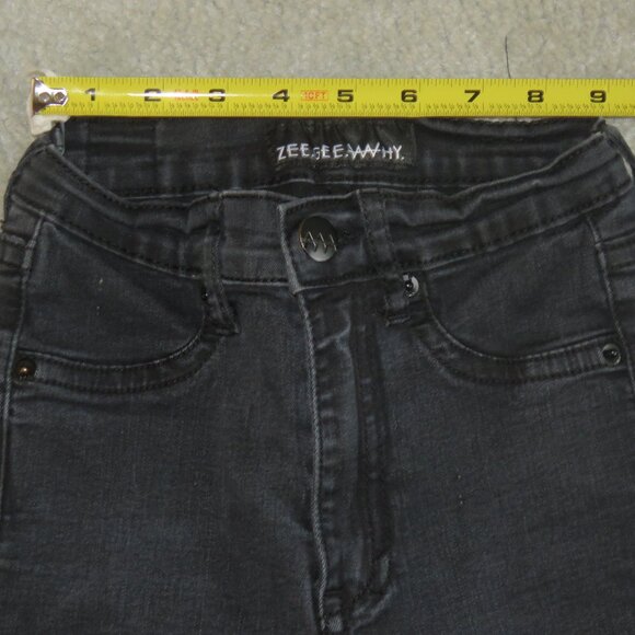 ZEE.GEE.WHY. Black Swizzle Sticks Mid Super Duper Skinny Jeans Size 25 - Picture 7 of 16